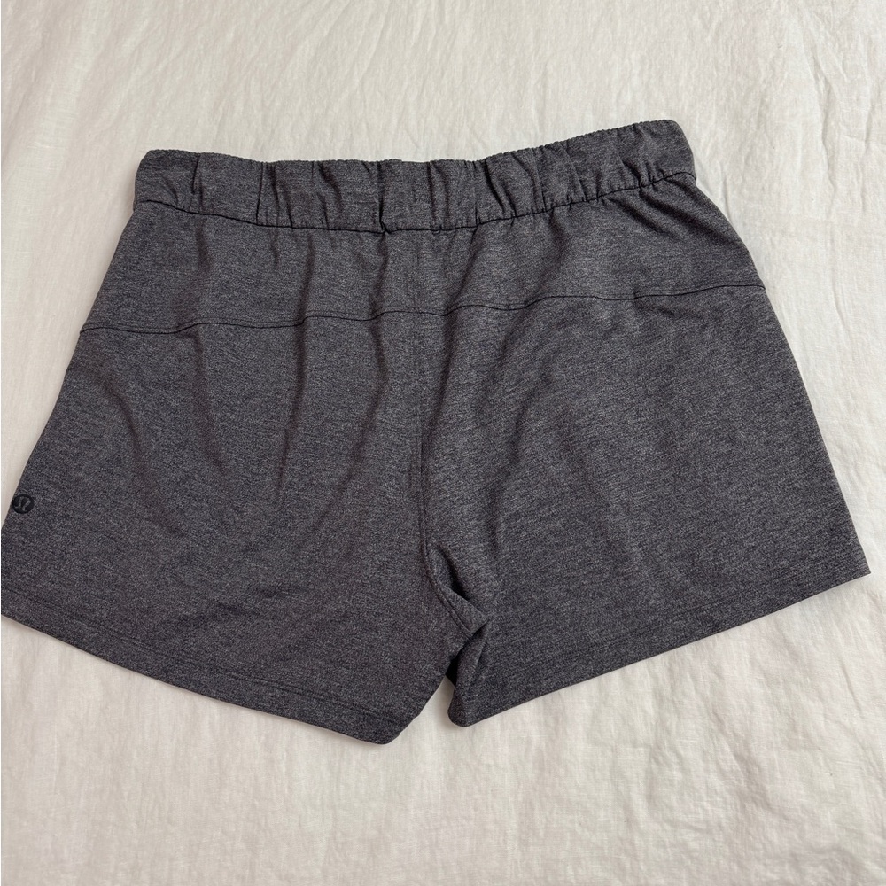 Lululemon Gray On The Fly Athletic Shorts | Size 10 Outdoor Hiking Gym Casual - Picture 11 of 11